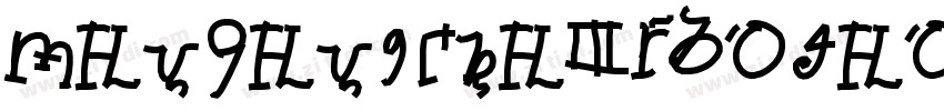 Tensentype ZhiHeiJ W字体转换